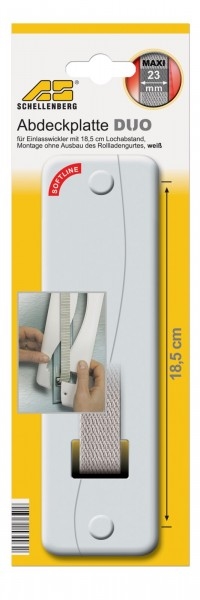 Schellenberg Rollden und Zubehr Abdeckplatte Soft-Line 18,5 cm wei